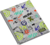 Ambar Inverse Teen 80 lapos A5 vonalas spirálfüzet - Többfajta