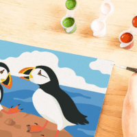 Ravensburger CreArt Kifestő készlet - Puffin