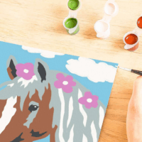 Ravensburger CreArt Kifestő készlet - Gyönyörű kanca