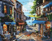 Ideyka Festés számok szerint Parti étterem - 40 x 50 cm