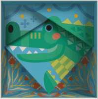 Ravensburger CreArt Do it together Kifestő készlet - Krokodil