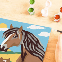 Ravensburger CreArt Kifestő készlet - Ló és cica