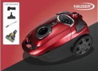 Hauser VC-830 Porzsákos porszívó 700W - Fekete / Piros