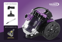 Hauser VC-715 Porzsák Nélküli porszívó 700W - Lila / Fekete