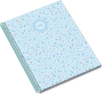 Ambar Moonflower Cherry 80 lapos A4 négyzetrácsos spirálfüzet - Többfajta