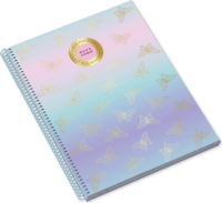 Ambar Moonflower Cherry 80 lapos A4 négyzetrácsos spirálfüzet - Többfajta