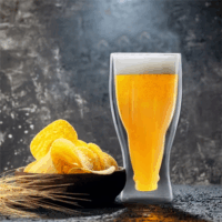 Family Party 57176G 350ml Duplafalú Sörös / Üdítős üveg pohár