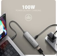 Axagon RVC-HI8KPD USB-C apa - HDMI anya 8K 60Hz Átalakító Adapter - Fekete