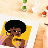 Ravensburger CreArt Kifestő készlet - Női portré