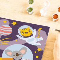 Ravensburger CreArt Kifestő készlet - Állatok az űrben