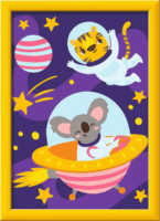 Ravensburger CreArt Kifestő készlet - Állatok az űrben