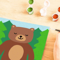 Ravensburger CreArt Kifestő készlet - Kismackó