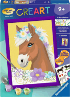 Ravensburger CreArt Kifestő készlet - Ló virágokkal