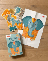 HABA 2011068001 - Elefánt 12 darabos Fa puzzle