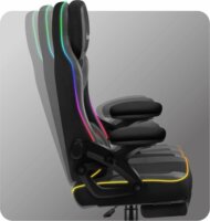 Huzaro Force 4.6 RGB LED Gamer szék távirányítóval - Fekete