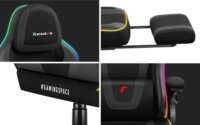 Huzaro Force 4.6 RGB LED Gamer szék távirányítóval - Fekete