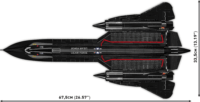 Cobi Lockheed SR-71 Blackbird Repülőgép1374 Darabos Építőjáték