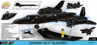 Cobi Lockheed SR-71 Blackbird Repülőgép1374 Darabos Építőjáték