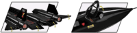 Cobi Lockheed SR-71 Blackbird Repülőgép1374 Darabos Építőjáték