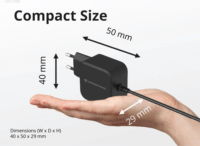 Conceptronic Ozul GaN USB-C Hálózati Gyorstöltő Adapter 67W - Fekete