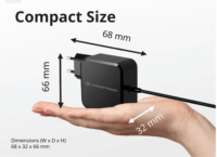 Conceptronic Ozul GaN USB-C Hálózati Gyorstöltő Adapter 100W - Fekete