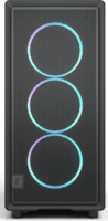 Fractal Design Epoch TG RGB Midi Torony Számítógépház + 3db 120mm RGB ventilátor - Fekete
