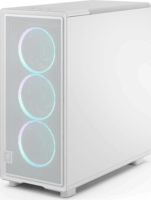 Fractal Design Epoch TG RGB Midi Torony Számítógépház + 3db 120mm RGB ventilátor - Fehér
