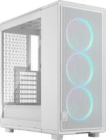 Fractal Design Epoch TG RGB Midi Torony Számítógépház + 3db 120mm RGB ventilátor - Fehér