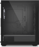 Sharkoon VK4 Rainbow Midi Torony Számítógépház + 4db 120mm LED ventilátor - Fekete