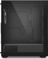 Sharkoon VK4 ARGB Midi Torony Számítógépház + 4db 120mm ARGB ventilátor - Fekete