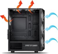 Spirit of Gamer Rogue VII RGB Full Tower Számítógépház - Fekete