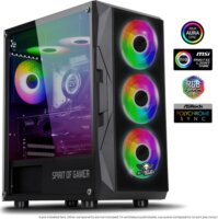 Spirit of Gamer Rogue VII RGB Full Tower Számítógépház - Fekete