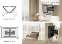 Equip 650344 43"-90" TV / Monitor fali tartó konzol - Fekete