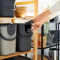 Rotho Albula Szelektív hulladékgűjtő 25L - Barna