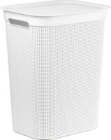 Rotho Brisen Rattan hatású szennyestartó 50l - Fehér