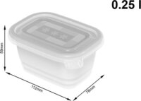 Rotho Freeze Fagyasztható ételtároló készlet 0.25L (6 db)