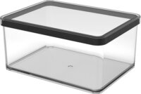 Rotho Loft Ételtároló és rendszerező doboz 2.25L - Átlátszó/Fekete