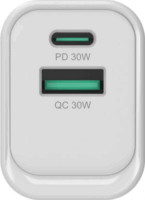 Conceptronic ALTHEA19W33 GaN USB-A / USB-C Hálózati Gyorstöltő Adapter 33W - Fehér