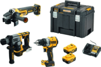 DeWalt DCK355P2T-QW Akkus Sarokcsiszoló + Akkus Fúrókalapács + Akkus Ütvecsavarozó készlet - Sárga / Fekete