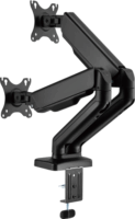 Sbox LCD-S024-2 17"-32" TV / Monitor asztali tartó kar - Fekete (2 kijelző)