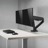 Sbox LCD-S024-2 17"-32" TV / Monitor asztali tartó kar - Fekete (2 kijelző)