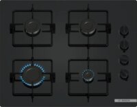 Bosch POH6B6K30 Beépíthető 4 zónás Gáz Főzőlap 7500 Watt - Fekete