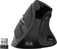 Natec Euphonie Pro Wireless RF + Bluetooth Ergonomikus Egér - Fekete