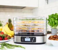 MPM MSG-12 Elektromos 5 Tálcás Aszaló és Szárító 250 Watt - Szürke