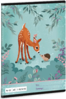 Ars Una My Secret Garden 32 lapos A5 2. osztályos vonalas füzet - Őzike mintás