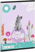 Ars Una Cute Animals 32 lapos A5 3. osztályos vonalas füzet - Cica mintás