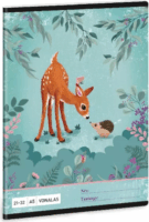 Ars Una My Secret Garden 32 lapos A5 vonalas füzet 4. osztálytól - Őzike mintás