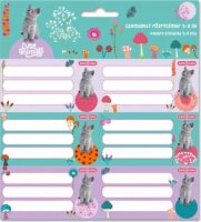 Ars Una Cute Animals füzetcímke (3 x 6 db) - Cica mintás