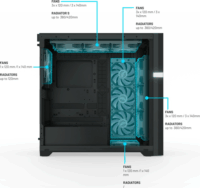 Valkyrie VK02 Lite Midi Torony Számítógépház - Fekete