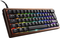 Sharkoon Skiller SGK50 S4 Gen2 Wood PBT Mechanikus Vezetékes Billentyűzet DE - Barna/Fekete